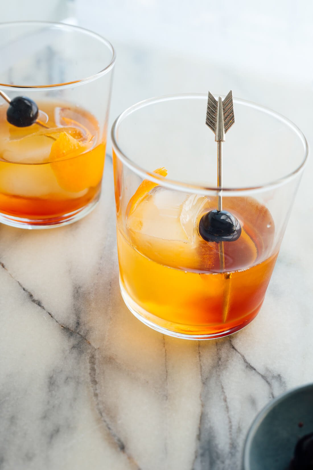 old fashioned cocktail with maple syrup