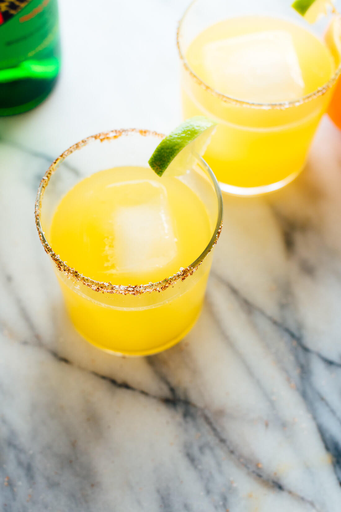 Delicious, fresh mezcalita recipe made with fresh orange and lime juices! Get this #cocktail #recipe at cookieandkate.com