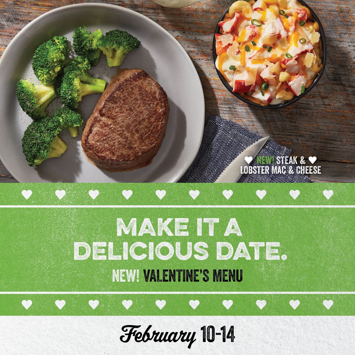 O'Charley's Celebrating Valentine's Day and Super Bowl with Delicious Meals and Deals